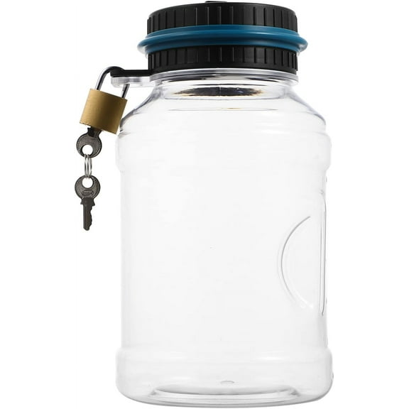 Large Piggy Bank for Kids Adults, Transparent Digital Coin Counting Bank with LCD Counter, Coin Bank Money Jar with Lock for Adults, Designed for Coins, Clear