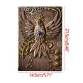 thumbnail image 3 of Herrnalise Embossed Leather Journal Writing Notebook - Antique Handmade Leather Daily Notepad Sketchbook, Travel Diary & Notebooks to Write in, Phoenix Gift For Men & Women, 3 of 5