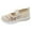 Beige, variant on Flower Embroidered Orthopedic Sneakers Women Arch Support Nurse Shoes Casual Walking Soft Sole