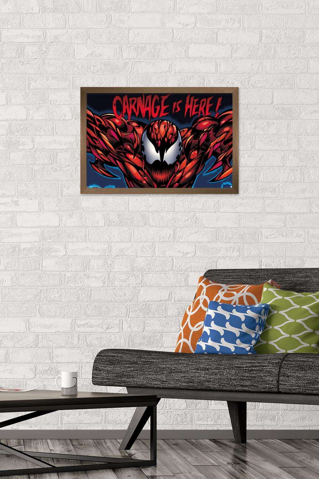 Marvel Comics - Carnage - Classic Wall Poster, 14.725" x 22.375", Framed