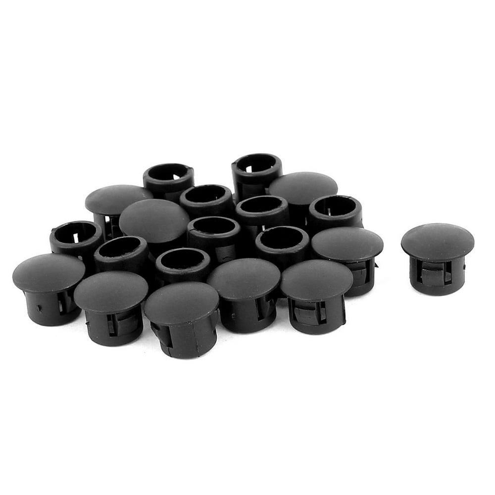 20 Pcs SKT8 Nylon 8mm Diameter Snap in Type Locking Hole Plugs Button