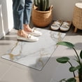 thumbnail image 4 of White Gold Marble Pattern Door Rugs,Washable Non Slip Door Mats Indoor,Decorative Door Mats,Entry Mat Indoor for Entrance,Bedroom,Kitchen,Bathroom,16"x24", 4 of 6