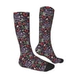 thumbnail image 3 of Picia Women Crew Soft Moisture-wicking Socks Snakes And Snake Fruit Pattern Design Cotton Socks, One Size fit All, 3 of 9