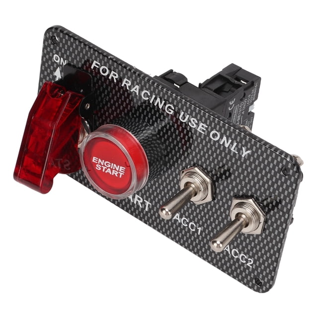Panel de interruptores de encendido LED, panel de interruptores de encendido de 12 V y 40 A, panel de interruptores de palanca para automóvil, diseño de clase mundial