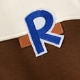 thumbnail image 6 of Mercatoo Toddler Boys Girls Autumn and Winter Long Sleeve Standing Collar Button Letter Printed Color Blocking Baseball Jacket, 6 of 8