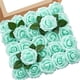 thumbnail image 2 of Godom - 25 rosas artificiales de espuma de tacto real con tallo para ramos de boda, centros de mesa, arreglos florales, fiestas, baby showers, decoración del hogar, 2 of 4