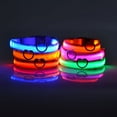 thumbnail image 5 of Scmkd LED Striped Dog Collar for Nighttime Walks – Strong Nylon Material, Glimmering Glow in the Dark LED Light – Get Noticed Easily, 5 of 13