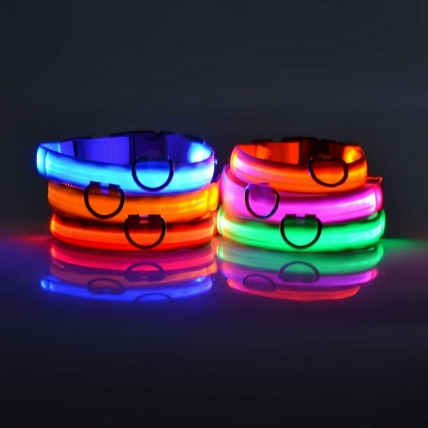 Glow In The Dark Pet Collar For Small Medium Dogs LED Dog Collar For Night Walking UNBRAND Bodega Aurrera en linea