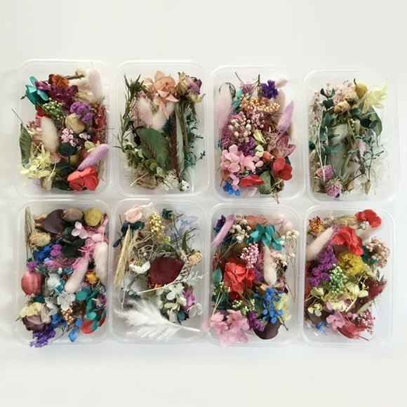 HEVIRGO 1Box Dried Flower Lightweight Random Style Dried Flower Beautiful Dried Flowers for Handmade Candles,Random Style