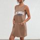 thumbnail image 4 of Vestido de Verano para Mujeres, Vestido de Cuello Redondo sin Mangas de Bolsillo de Impresión de Moda Casual Hecha de 95% Poliéster 5% Spandex para Primavera Verano, Vestido Sexy para Mujeres, 4 of 4