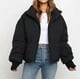 thumbnail image 4 of Abrigos de invierno para mujer, cárdigan de cuello alto sólido a la moda, chaqueta de plumón, abrigo acolchado Odeerbi ODB-3, 4 of 9