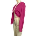thumbnail image 5 of Women's Bolero Shoulder Shrug Sweaters Long Sleeve Open Front Cropped Cardigan Casual Knitted Outerwear, 5 of 6