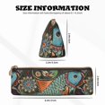 thumbnail image 4 of Naloa Rich Fish Print Leather Pencil Case - Portable Big Capacity Pencil Pouch Organizer Bag Stationery Bag for Work & Office Pencil Pen Case, 4 of 5