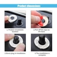 thumbnail image 2 of 4Pack Bling Car Inner Door Lock Pull Stickers, Rhinestones Bling Car Pull Rod Bolt Decoration Covers Interior Car Accessories, for Mercedes-Benz A/B/C/E Class GLC GLA GLK GLA, 2 of 2