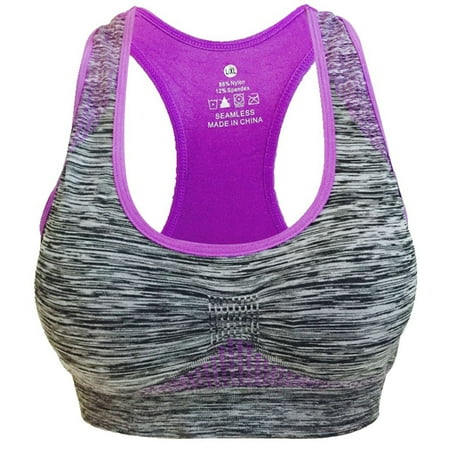 

Women Seamless Sports High Impact Pocket Zero-Binding Underwear Yoga Bra