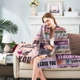thumbnail image 3 of Daughter Gifts from Mom, Daughter Blankets from Mom, Birthday Gifts for Daughter Adult, Gifts for Daughter Christmas Valentines Day Thanksgiving Throw Blanket 50"x60", 3 of 5