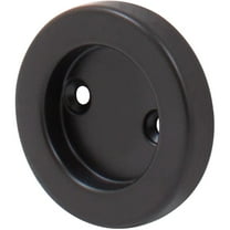 Sliding Door Round Pull, 2-1/8 Inches, Matte Black by Stone Harbor Hardware