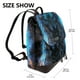 thumbnail image 2 of Fotbe Cool Blue Light Wolf Mochila Bolso con Estampado para Mujer, Mochila Antirrobo de Nylon Impermeable, Bolsa Ligera de Hombro, 2 of 4