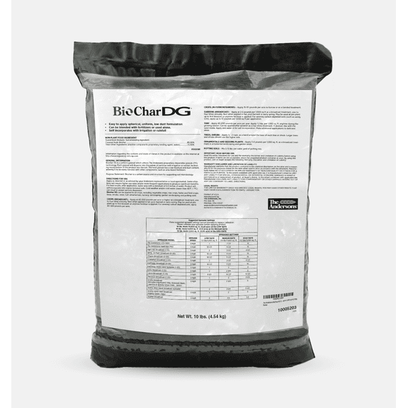 The Andersons BioChar DG Granular Organic Soil Amendment For Lawns - Covers up to 10,000 Sqft (10 lbs.)