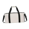 thumbnail image 1 of Bolsa de viaje de lona Bolsa de viaje para equipaje Bolsa de cross country Correa de hombro ajustable extraíble Bolsa de lona deportiva Bolsa de Blanco, 1 of 9