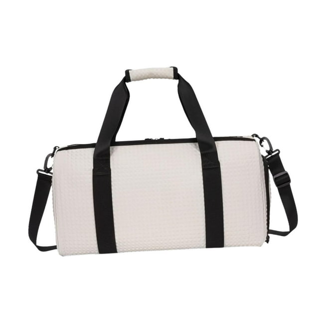 Bolsa de viaje de lona Bolsa de viaje para equipaje Bolsa de cross country Correa de hombro ajustable extraíble Bolsa de lona deportiva Bolsa de Blanco