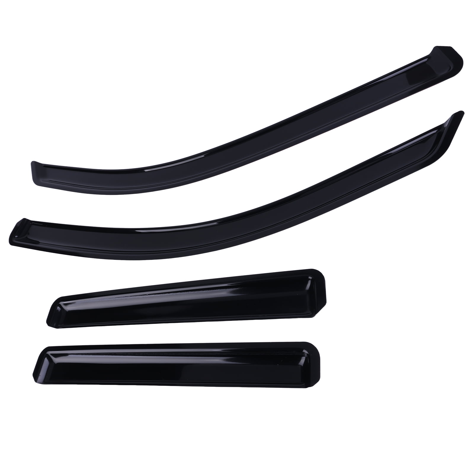 Corfhy Rain Guards Window Deflector Fit for Toyota Tacoma Crew Cab 2024-2025 Dark Smoke In-Channel Window Visors Rain Guards Wind Deflectors Set