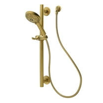 Kingston Brass KAK1547E Made to Match Shower System with Slide/Grab Bar and Hand Shower, Brushed Brass