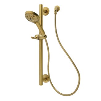 Robinetterie De Douche Kingston Brass KB3633PLSO Style Restauration - Tête 2-1/4", Finition Antique Brass, Neuf