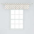 thumbnail image 2 of Ambesonne Cat Window Valance, Checkered with Paw Prints, 42" x 12", Cream Black, 2 of 3