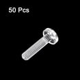 thumbnail image 3 of Unique Bargains M4x16mm Plastic Phillips Bolts PC Pan Head Machine Screws Transparent 50 Pack, 3 of 5