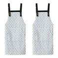 thumbnail image 1 of Delantal floral de 2 uds, delantal de lona impermeable para cocina casera de verano para mujer, Catering, 1 of 5