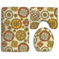 thumbnail image 1 of Juego de Alfombras de Baño ABPHQTO 3 Piezas Flor Amarilla, 1 of 2