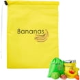 thumbnail image 1 of Banana Preserving Bag,Keep Tt Longer Up to 2 Weeks Stop Food Waste,Food Saver Bags,Reusable Drawstring Mesh Bags for Fruit and Vegetable Storage,Washable, 1 of 8
