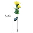 thumbnail image 3 of LSLJS Solar Lights For Outside,LED Outdoor Light Waterproof LED Outdoor Garden Garden Solar Rose Simulation Lights (double-headed) Night Light For Garden Yard Pathway, 3 of 4