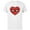 White, variant on Spider-Man Heart - Short Sleeve Cotton T-Shirt for Adults - Customized-Athletic Heather