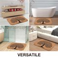 thumbnail image 4 of 1pc Tree on Coir Mat Absorbent Non-Slip Bathroom Thickened Flannel Rug Decor,Soft,Quick Drying,Suitable For Indoor/outdoor Use,Bathrooms,Bedrooms,Kitchens,Terrace,Laundry Rooms,16"x24", 4 of 9