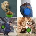 thumbnail image 2 of Tazones Grandes Plegables para Perro, Tazones de Agua de Viaje Portátiles y Plegables de 34 Oz, Platos de Comida con Mosquetón para Viajar, Hacer Senderismo, Caminar, Paquete de 2 (Morado+verde), 2 of 8