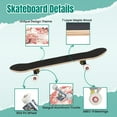thumbnail image 4 of 31'' Complete Skateboard 7 Layer Canadian Maple Double Kick Deck Skateboards japanese cherry blossom cherry flower watercolor Skate Board for Beginner Adult Gifts, 4 of 5