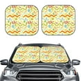 thumbnail image 6 of Lsque Cartoon Snake8 2 PCS Windshield Sun Shade | CarFoldable Window Covers | Car Accessories Reflect UV for Universal Cars SUV Truck | Small, 6 of 7