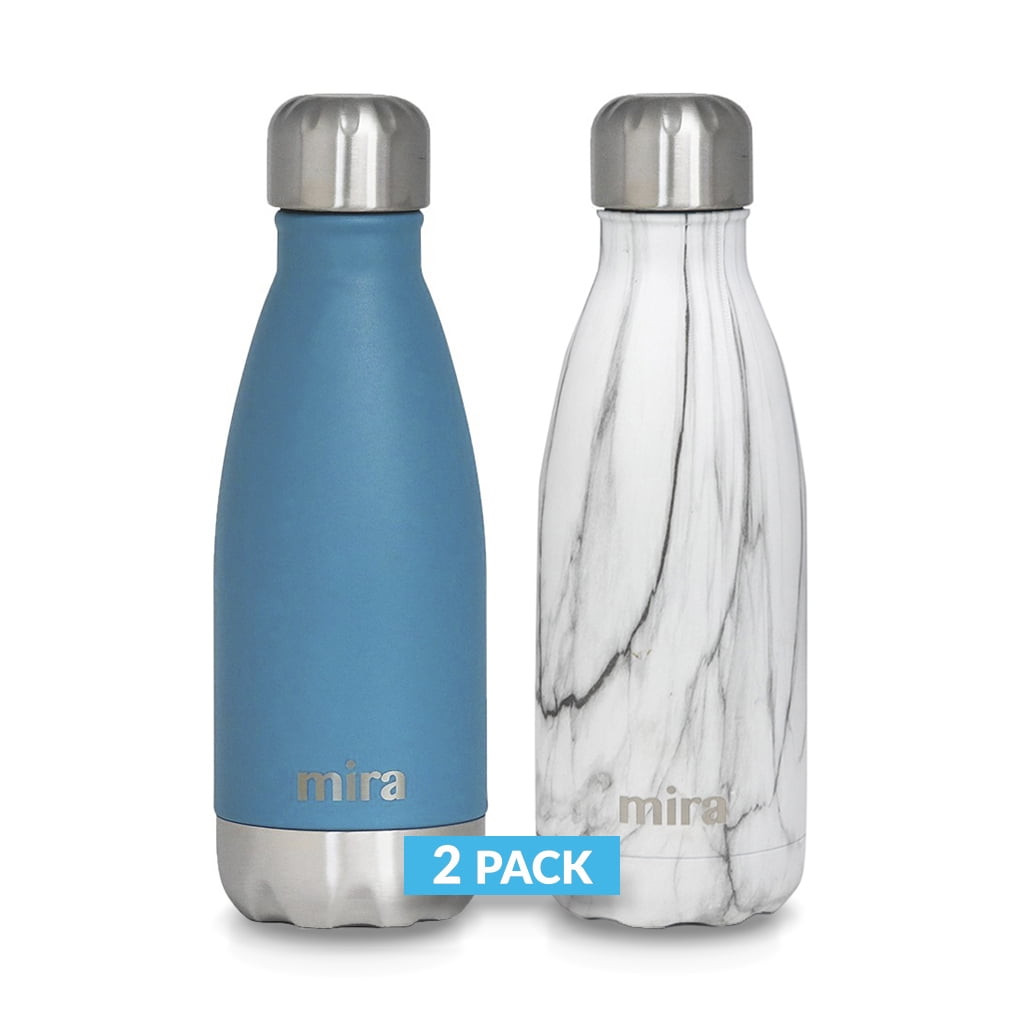 MIRA 12 oz Insulated Vacuum Stainless Steel Kids Water Bottle with Straw Lid