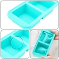 thumbnail image 3 of Moldes de silicona para congelador con tapas - Recipiente para preparar comidas fácilmente - Bandejas de silicona para congelador con tapa para alimentos, caldos y más, moldes de silicona para, 3 of 5