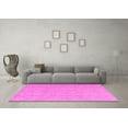 thumbnail image 3 of Ahgly Company Indoor Round Abstract Pink Modern Area Rugs, 7' Round, 3 of 4