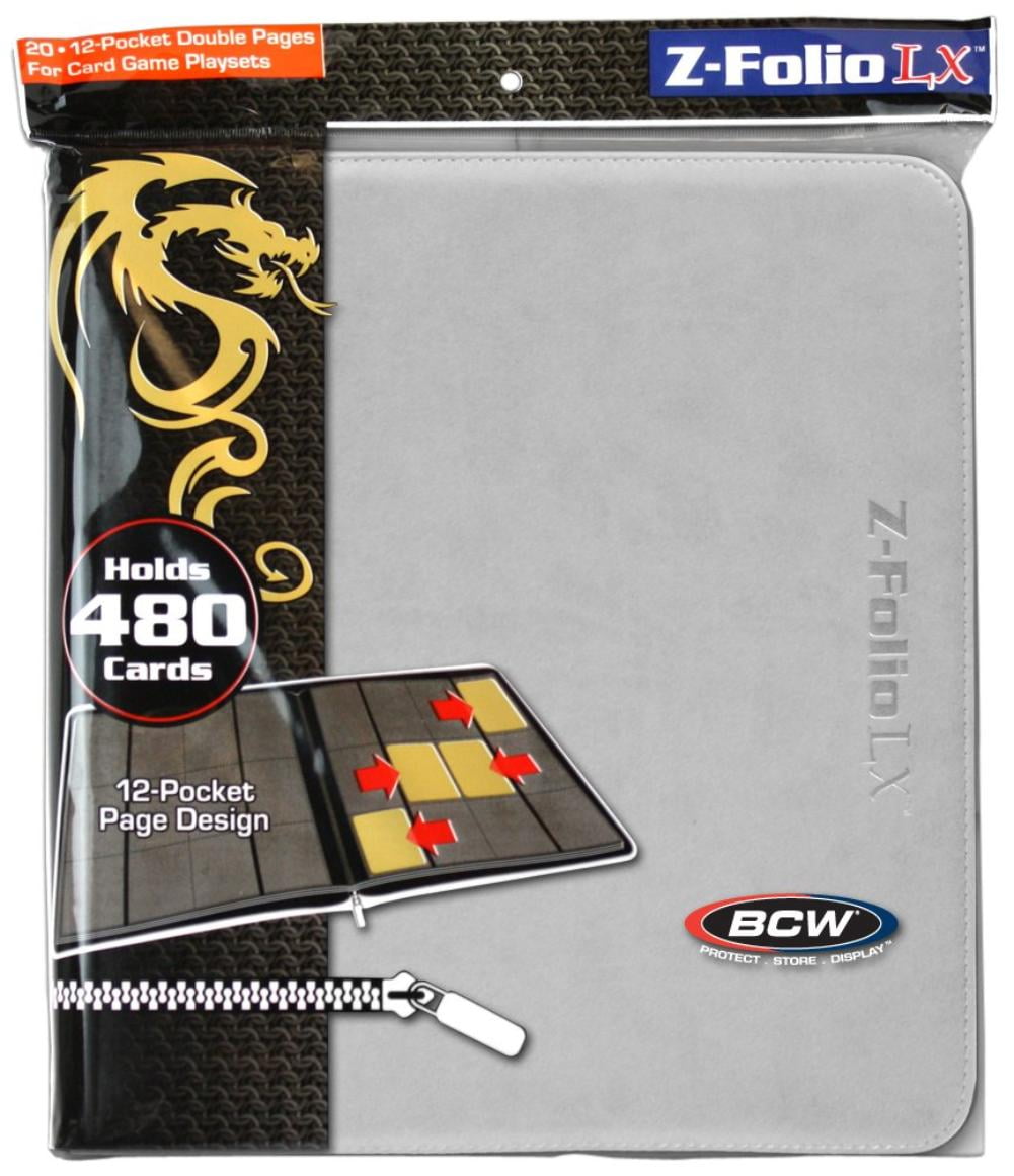 "12Pocket ZFolio LX Trading Card Albums, White, 480