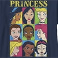 thumbnail image 2 of Boy's Disney Princess Distressed Close-Up Poster Graphic Tee Navy Blue Large, 2 of 4