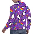 thumbnail image 6 of Cauagu Rainbow Lgbt Penguin for Men's Pullover Hooded Sweatshirt Athletic Casual Hoodie Aautumn Hoodie Sweatshirt for Men Pullover Casual Hooded Sweatshirt-3X-Large, 6 of 7