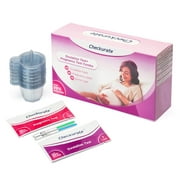 Angle View: Ovulation Predictor Kit & Pregnancy Test Kit by Checkurate – Accurate Result Set Of 50 Ovulation Tests, 20 Pregnancy Sticks + 70 Urine Caps – 3mm Sensitive Strips For Extra Accuracy–Women Home Testing