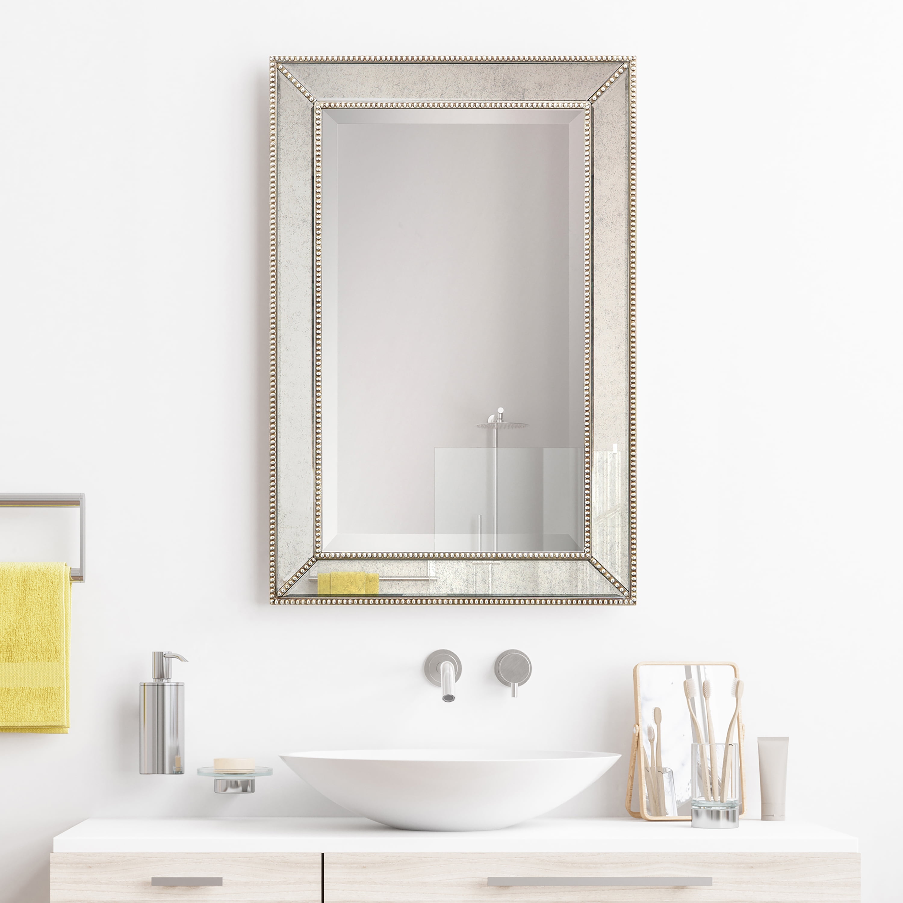 The Sterling Frame 30X30 Silver with Champagne Wash - World of Decor