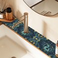 thumbnail image 2 of Yayeee Faucet Mat for Kitchen Sink 30" Diatomite Long Splash Guard Pad, Green Dragon Flowers, 2 Pack, 2 of 7
