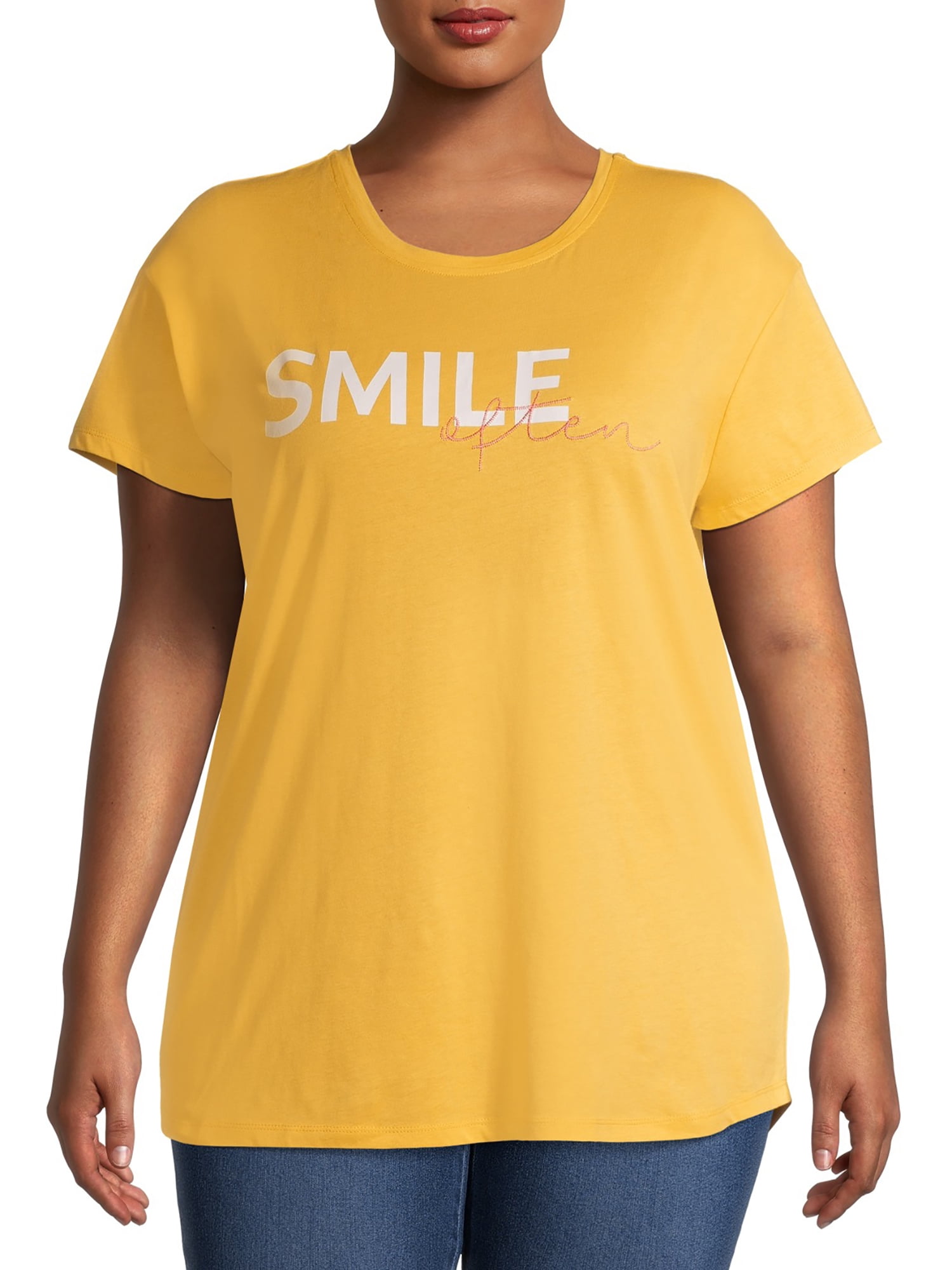women's plus size yellow tops