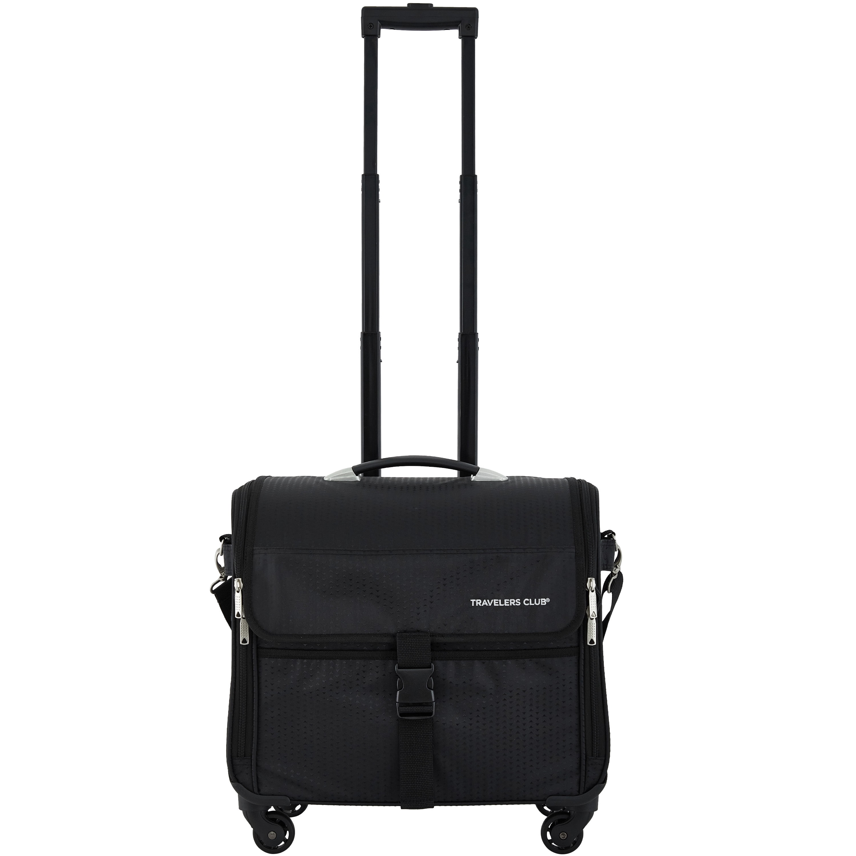 Travelers Club 17-inch Travel 4-Wheel Rolling Sewing Machine Bag, Black